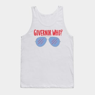 Governor Who? Blue Aviators Tank Top